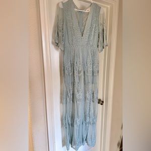Lace Sage Green small Dress